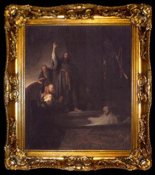 framed  REMBRANDT Harmenszoon van Rijn The Raising of Lazarus, ta009-2